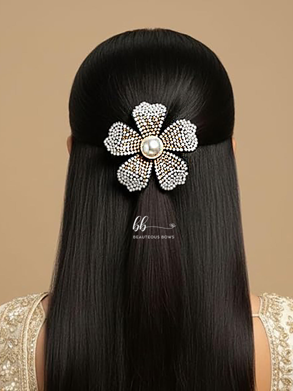 Gold Rhinestone Festive Blooms