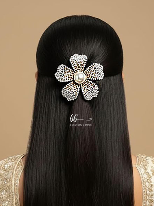 Gold Rhinestone Festive Blooms