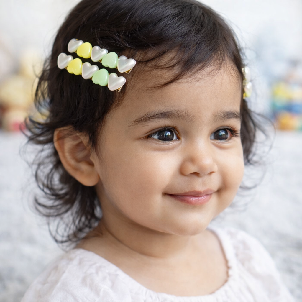 Heart Clip Set - 3 colours